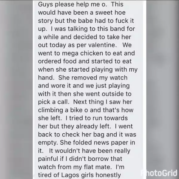 See how a Lagos girl ruined a poor young boy